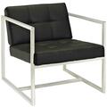 East End Imports Hover Lounge Chair- Black EEI-263-BLK